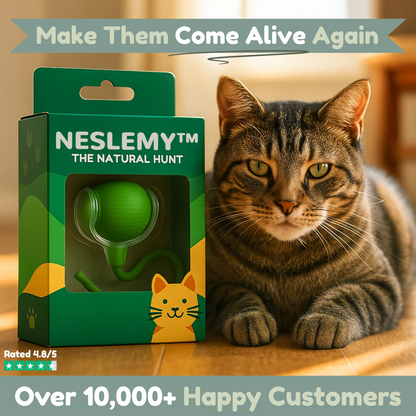 NESLEMY™Self-moving.Rechargeable. Endless play. Your cat's new obsession